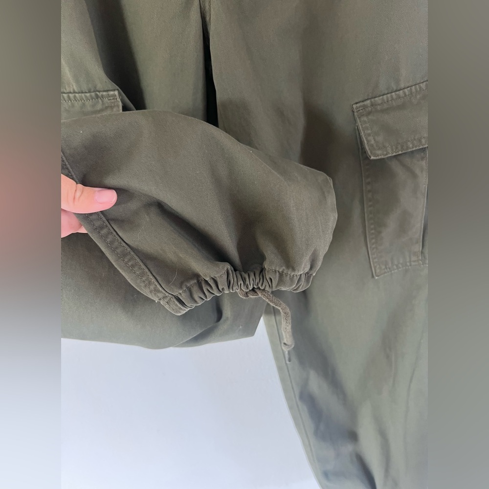 Levi’s ’94 Baggy Army Green Cotton Twill Cargo Jogger‎ Utility Pants Size 27 - Picture 8 of 13